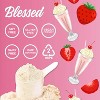 Blessed Plant Based Vegan Protein Powder - 23g of Pea Protein Powder, Dairy Free, Gluten Free, Soy Free - 30 Servings (Strawberry Mylk) - 3 of 4