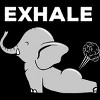 Girl's Design By Humans Exhale Elephant Beyond Yoga Meditation By JplusFunny T-Shirt - 2 of 3