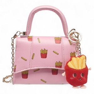 Willow & Ruby Girls' French Fry Print Mini Top Handle Crossbody Bag for Kids (Youth) - 1 of 4