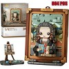 INFURNIC 3D Puzzles Mini Building Blocks Kit 604 PCS Mona Lisa Model Fun STEM Toy for Kids and Adults, Brown, 7.8"*5.85"*3.12" - 2 of 4