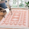 Indoor Modern Stripe Fringed Carpet Retro Soft Low Pile Machine Washable Non Slip Easy Care Lightweight Foldable Area Rugs Room Decor - 3 of 4