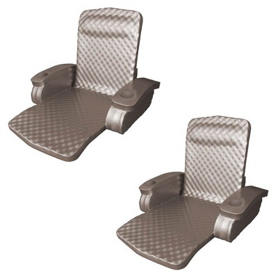 TRC Recreation Soft Baja Swimming Pool Folding Chair Foam Lounge Float (2 Pack)