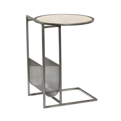 Contemporary Metal Accent Table Gray - Olivia & May