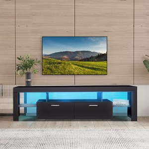 LED TV Stand for 55/65/70/75 Inch TV Media Center Modern Entertainment Center with Storage for Living Room Bedroom - 1 of 4