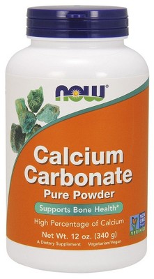 Calcium Carbonate Powder by Now Foods  -  12 oz Powder