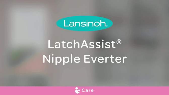Lansinoh LatchAssist Nipple Everter with 2 Flange Sizes and Protective Case - 19mm &#38; 24mm, 2 of 12, play video