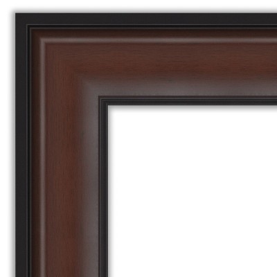 Harvard Walnut Full Length Rectangular Wood Mirror