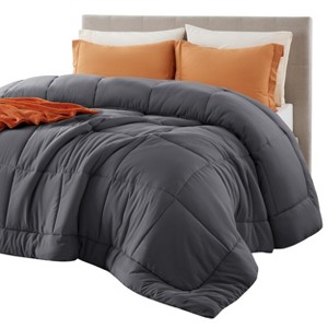 Bedsure Comforter Duvet Insert - Quilted Comforters Queen Size, All Season Duvet, Down Alternative Bedding, with 8 Tabs, Gifts for Women/Men, White,Qu - 1 of 4