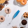Handheld Milk Frother, Mini Foamer, Battery Operated Stainless Steel Drink Mixer for Coffee, Lattes, Cappuccino, Matcha, Chocolate - 2 of 4