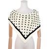 Elerevyo Women Polka Dots Large Vintage Satin Square Neckerchief Head Wrap Bandanas 35.4" X 35.4" - 2 of 4