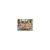 HomeStock 5-Pc Natural Oak Finish Solid Wood Top Dining table with 4 Chairs - 2 of 3