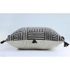 18"x18" Indoor Ghana Square Throw Pillow Gray - Pillow Perfect: Cotton Fabric, Zipper Closure, Abstract Pattern - 3 of 3