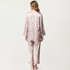 Anna-Kaci Lounge Women's 3-Piece Set Satin Baroque Print Pajama Cami with Matching Robe and Relaxed Straight-Leg Pants - 4 of 4