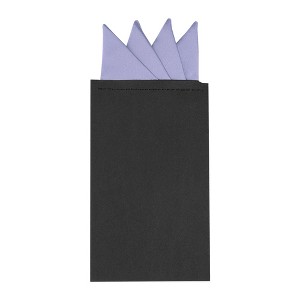 INSPIRE CHIC Men's Solid Triangles Pre-Folded Pocket Squares on Card - 1 of 4