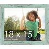 PosterPalooza | Shabby Chic Green Picture Frame - UV Acrylic, Backing Board, Hanging Hardware Included - 2 of 4