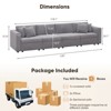 Gymojoy 71"/99.3"/118.1" Loveseat Cloud Sofa Modular Sectional Couch with Deep Seat for Living Room - 2 of 4