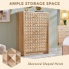 SinCiDo 5 Drawer Dressers for Bedroom, Wood Tall Closet Chest of Drawers with Diamond Panel Decorate, Mid Century Modern Storage Organizer - 3 of 4