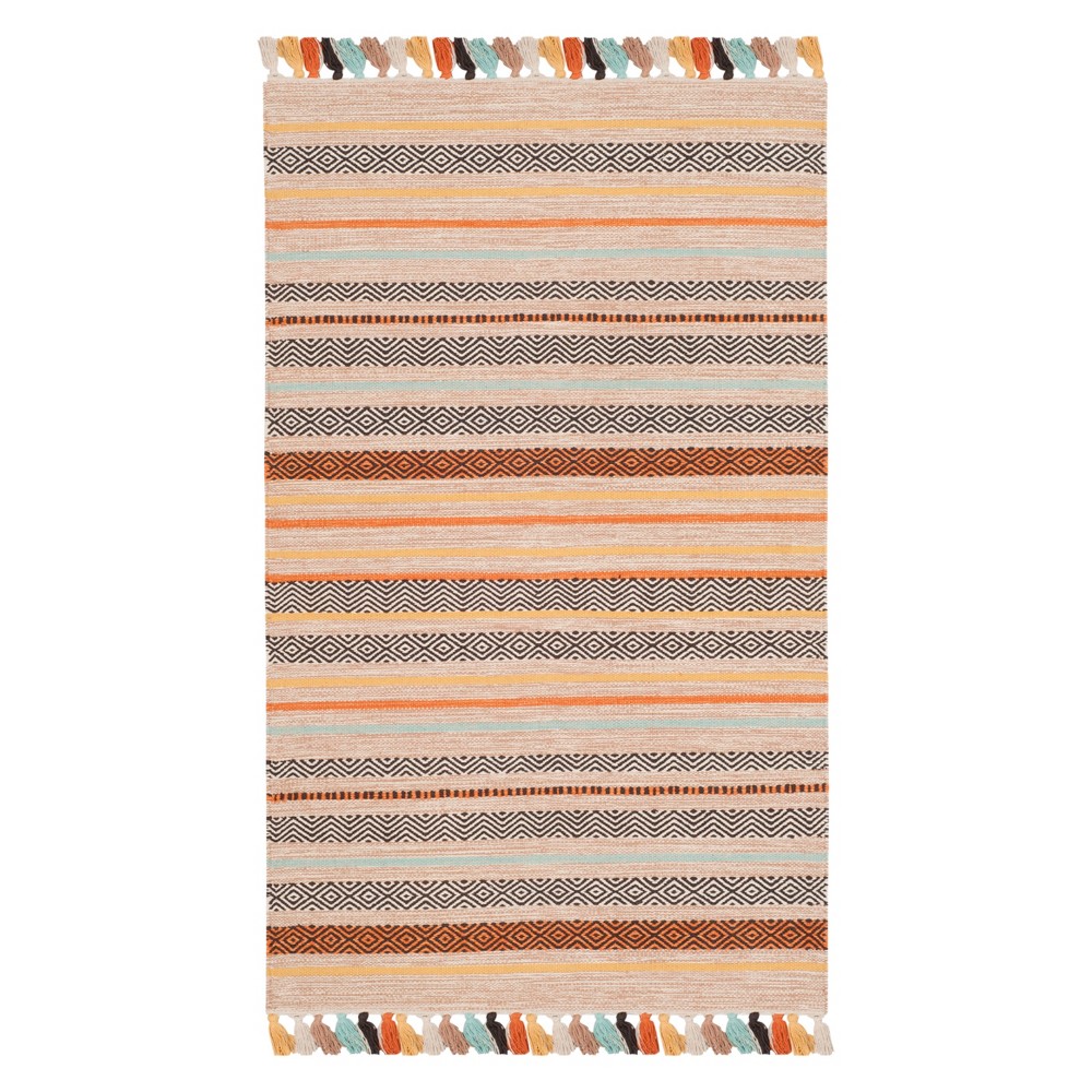 3'x5' Lenore Stripe Accent Rug Beige/Multi - Safavieh