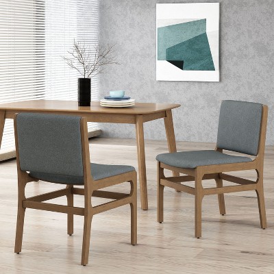 NicBex Mid Century Modern Dining Chairs Set of 2 with Upholstered Seat and Back,Stylish Accent Chairs for Dining Room,Kitchen,Office