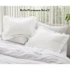 LISM 20"x 26"Ruffle Pillowcases Set of 2,Ruffled Pillow Shams with Envelope Closure - 2 of 4