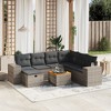 vidaXL Garden Sofa Set Grey, Dark Grey - 2 of 4