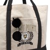 Army Black Knights Alumni Seal Canvas Tote Bag With External Pocket, Reusable Shoulder Bag for Shopping, School, Beach - 2 of 4