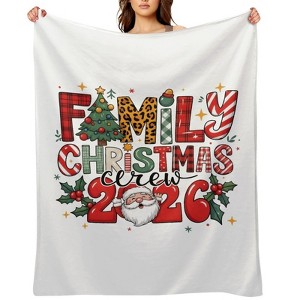 FIONECA Warm Flannel Blanket - Festive Decoration Design, 2030 New Year Gift, Cozy For Bed, Christmas Holiday Essential - 60"¡Á80" - 1 of 1