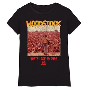Girl's Woodstock White Lake Ny 1969 T-Shirt - 1 of 3