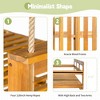 NAYSAYE Patio Swing Wooden Twin Size Porch Swing Bed for Outdoor Relaxation, Natural, 85.75"*14.75"*9.25" - 4 of 4