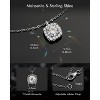 Molenia Moissanite Necklace for Women, 1 CT D Color VVS1 Lab Diamond Pendant, 18K White Gold Plated 925 Sterling Silver, Hypoallergenic Jewelry - 3 of 4