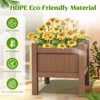 Hyleory Square HDPE Patio Garden Planter - Durable, Weather-Resistant Outdoor Planter - 3 of 4