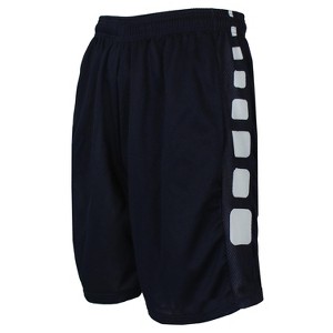 Galaxy By Harvic Men's Moisture Wicking Mesh Shorts With Side Trim Design - 1 of 2