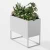Wooakway Outdoor/Indoor/Decor Metal Elevated Raised Garden Bed Planter Box Planter Pots Cachepot Nursery Pot - 2 of 4