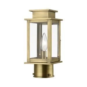 Livex Lighting Princeton 1 - Light Post Light in  Antique Brass - 1 of 1