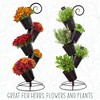 Esterno Hanging Flower Pot Tiered Stand; Metal Outdoor Stacking Planter - 2 of 4
