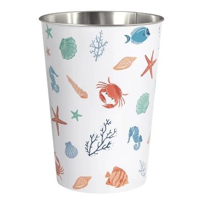 LunaLulinlk Coastal Waste Creatures and Coral Stems Indoor Trash Cans