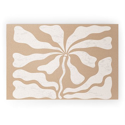DorisciciArt Mid Century Modern Floral C 36" x 24" Welcome Mat - Society6