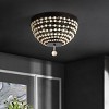 Bolson 3 Light 15" Flush Mount - FLU4099 - Bronze/Natural - Safavieh - 3 of 4