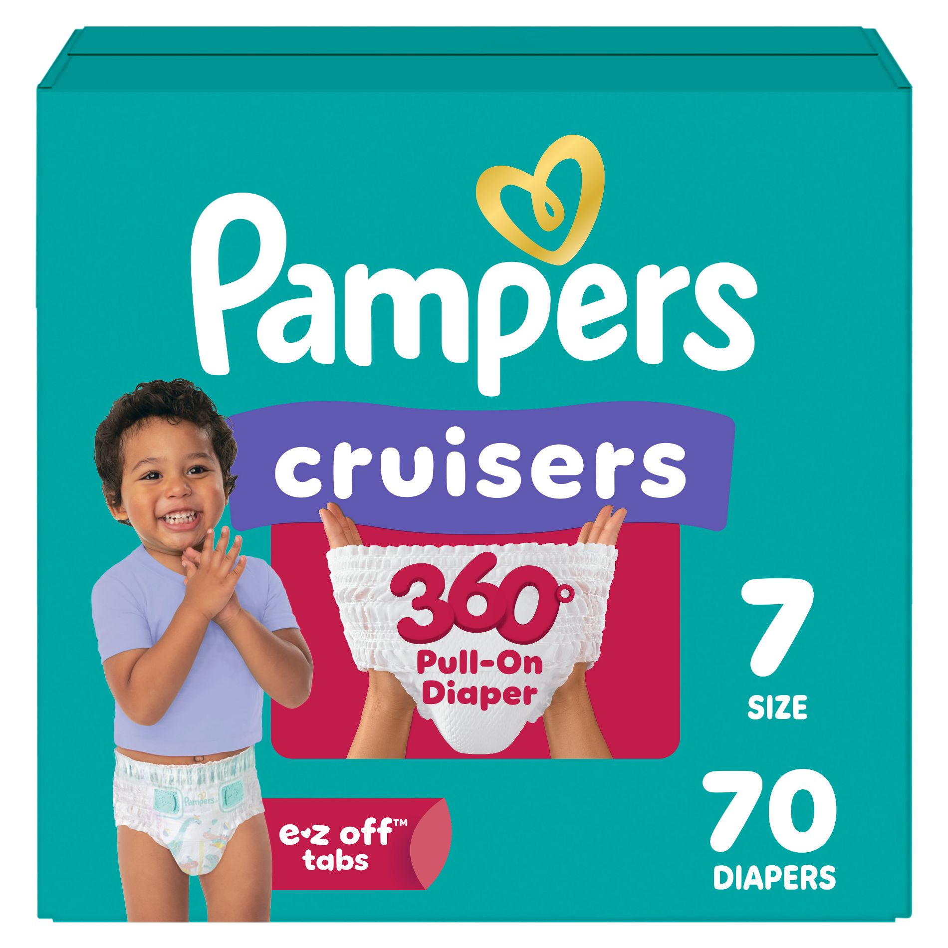 Pampers Cruisers 360 Diapers - Size 7 - 70ct