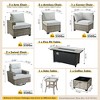 XIZZI Versatile Outdoor Rattan Sectional Sofa Set Collection, 8/9/10-Piece Set w/ Comfy Swivel Chairs, Perfect for Patio Relaxation and Entertaining - 2 of 4