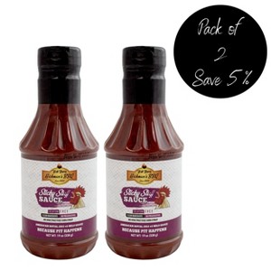 Fat Boy Hickman's BBQ 19 oz Sticky Stuff BBQ Sauce - Pack of 2 - 1 of 4