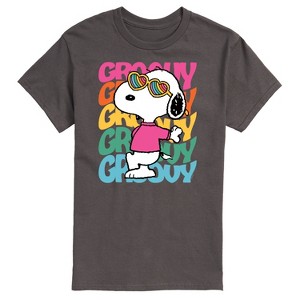 Men's - Peanuts - Groovy Stacked Short Sleeve Graphic T-Shirt - 1 of 4