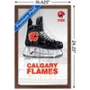 Trends International NHL Calgary Flames - Drip Skate 21 Framed Wall Poster Prints - 3 of 4