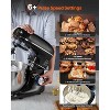 VEVOR 3-in-1 Multifunctional Stand Mixer, 6QT Stainless Steel Bowl, 660W 6+P Speeds Tilt-head Food Mixer, Black - 4 of 4