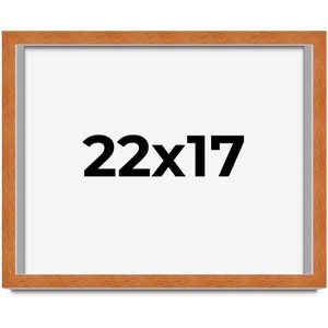 PosterPalooza | Modernist Brown Picture Frame - UV Acrylic, Backing Board, Hanging Hardware Included - 1 of 4