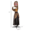 SEVOBAL Party Decorations and Accessories 5.2' Animatronic Doll Simulated Wound Cracks Sound Motion Activation Halloween Yard, Black, 88.6"*7.1"*63" - 3 of 4