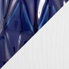 LumiSource (Set of 2) Hex 20" Contemporary Table Lamps Estate Blue Ceramic, Polished Nickel and White Linen Shade - 4 of 4