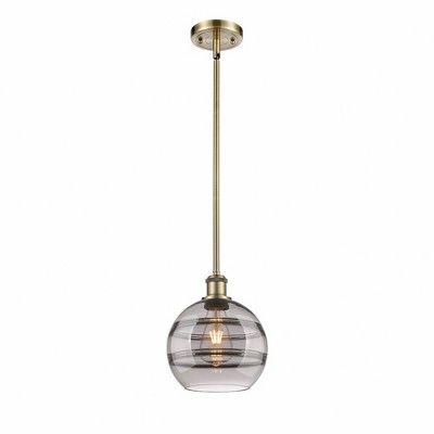 Rochester - 1 Light Stem Hung Mini Pendant In Industrial Style-9.88 Inches Tall and 8 Inches Wide