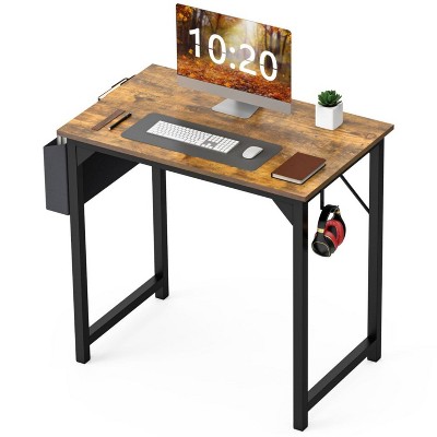 31-63" Game Computer Desk with Storage, Home Office Simple Style PC Table for Youth Student Adult, Monitor Stand, Modern Work-The Pop Home