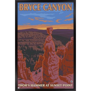Trends International Lantern Press - Bryce Canyon National Park Framed Wall Poster Prints - 1 of 4